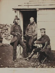 Officers on the Staff of Lieutenant-General Sir George Brown, from an Album of 52 Photographs Associated with the Crimean War, 1855